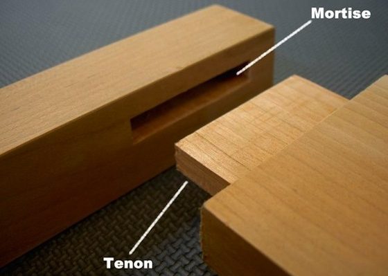 mortice and tenon wood lock system